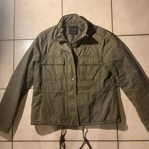 Love Tree Quilted Khaki Jacket